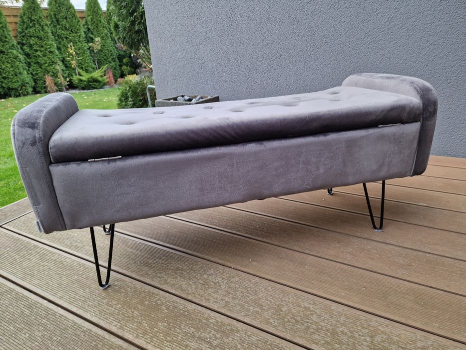 Ławka z pojemnikiem Homla do przedpokoju pufa