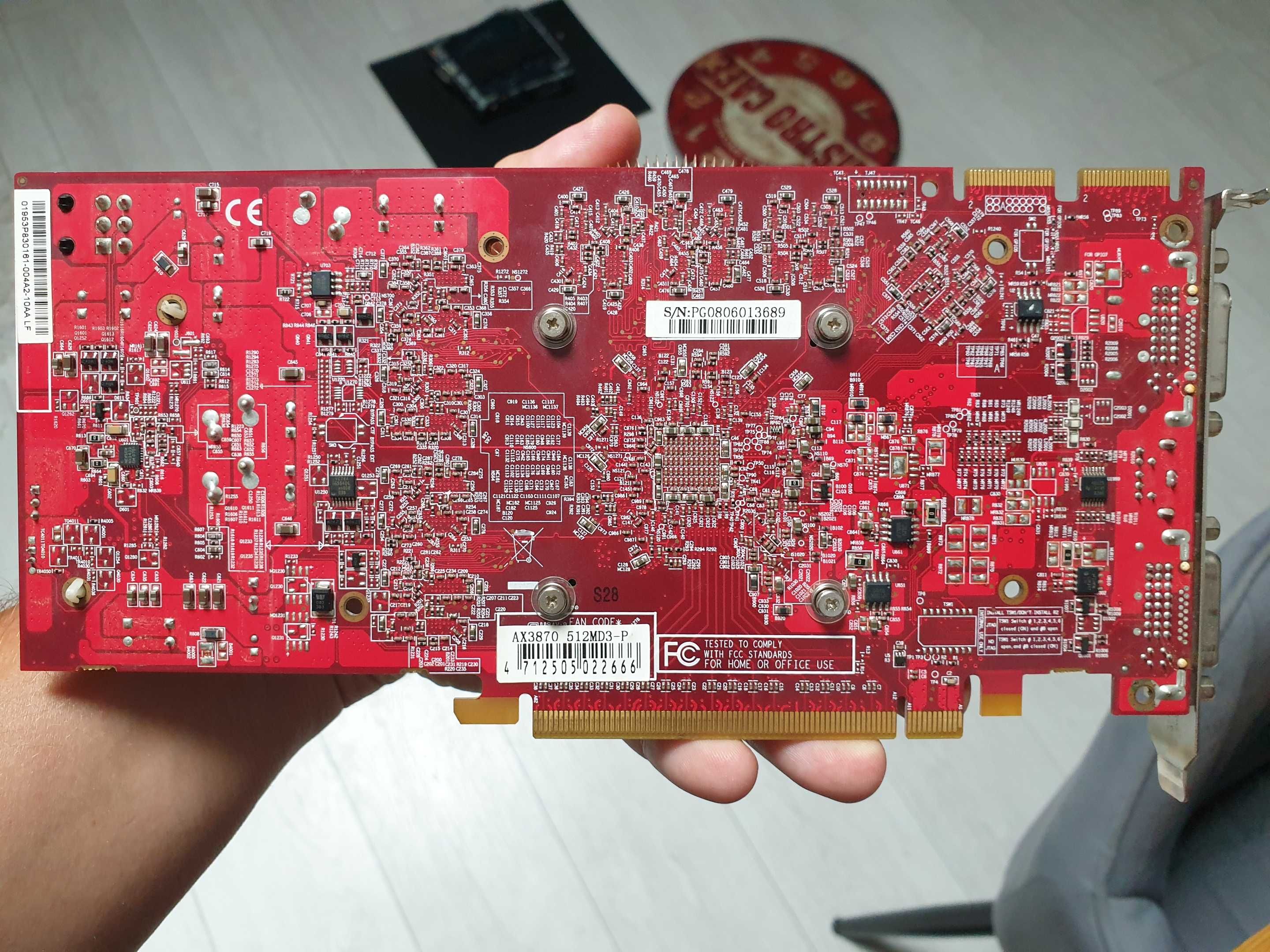 Radeon HD3870 AX3870 PCIe 2.0 x16 512MB DVI 512MD3-P karta graficzna