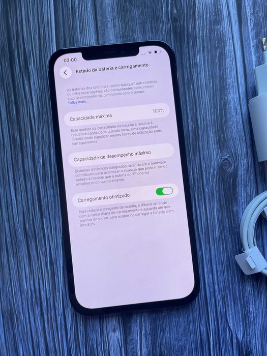  IPhone 12 Pro Max 256 GB Azul Desbloqueado Como Novo