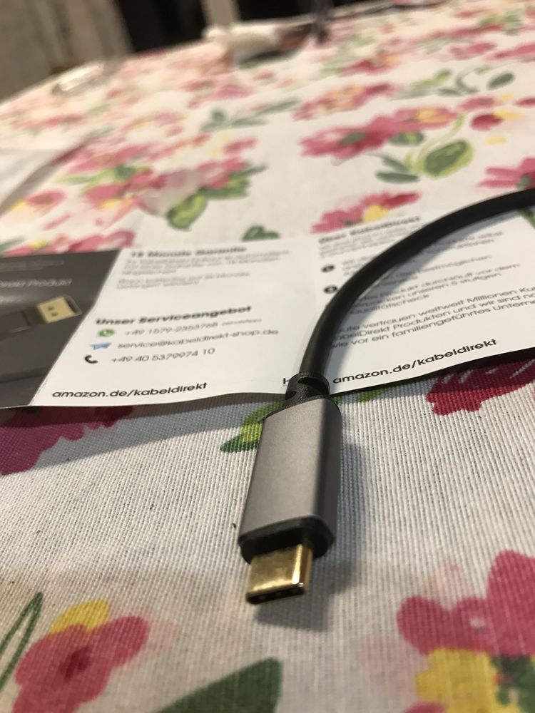 Kabel USB-C do DVI adapter