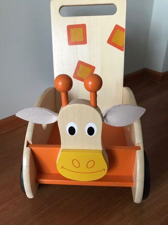 Scratch Drewniany Jeździk Pchacz Żyrafa Dla Dziecka