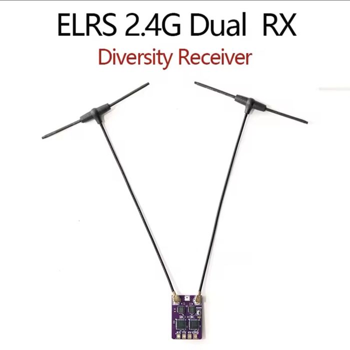 ELRS 2.4G Diversity Receiver Dual Antenna RX