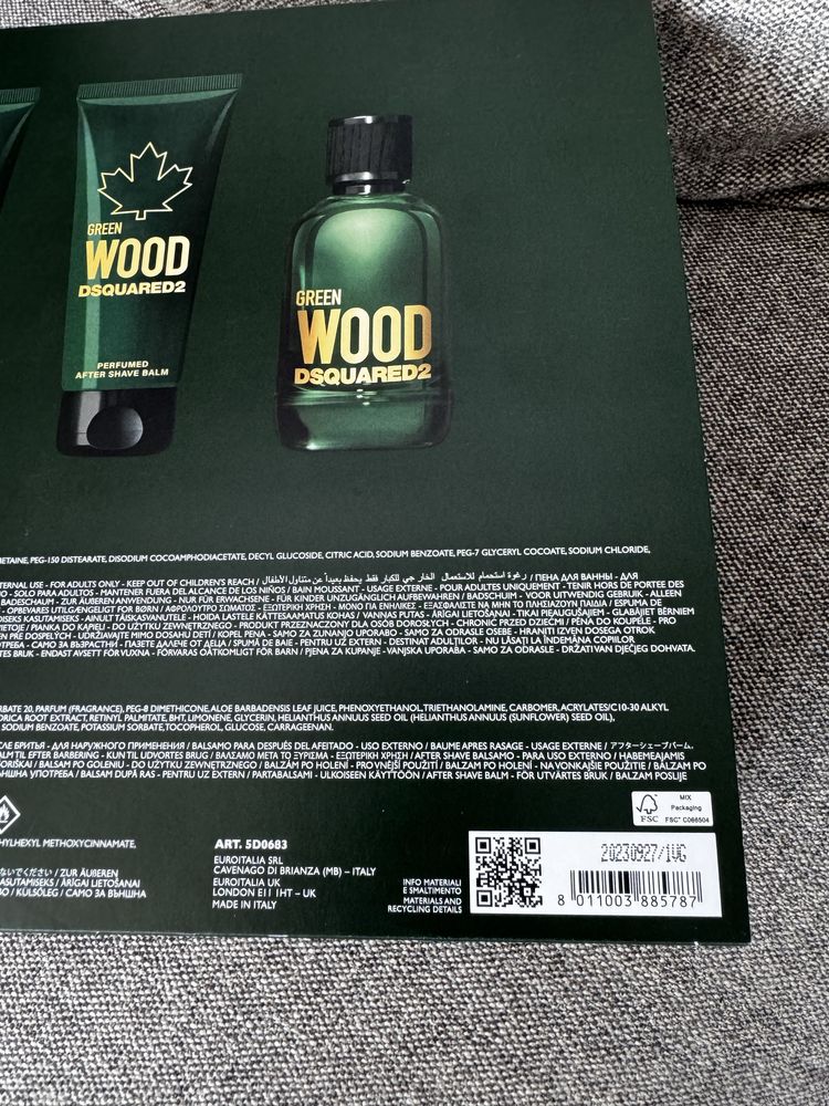 Dsquared2 Green Wood Pour Homme набір