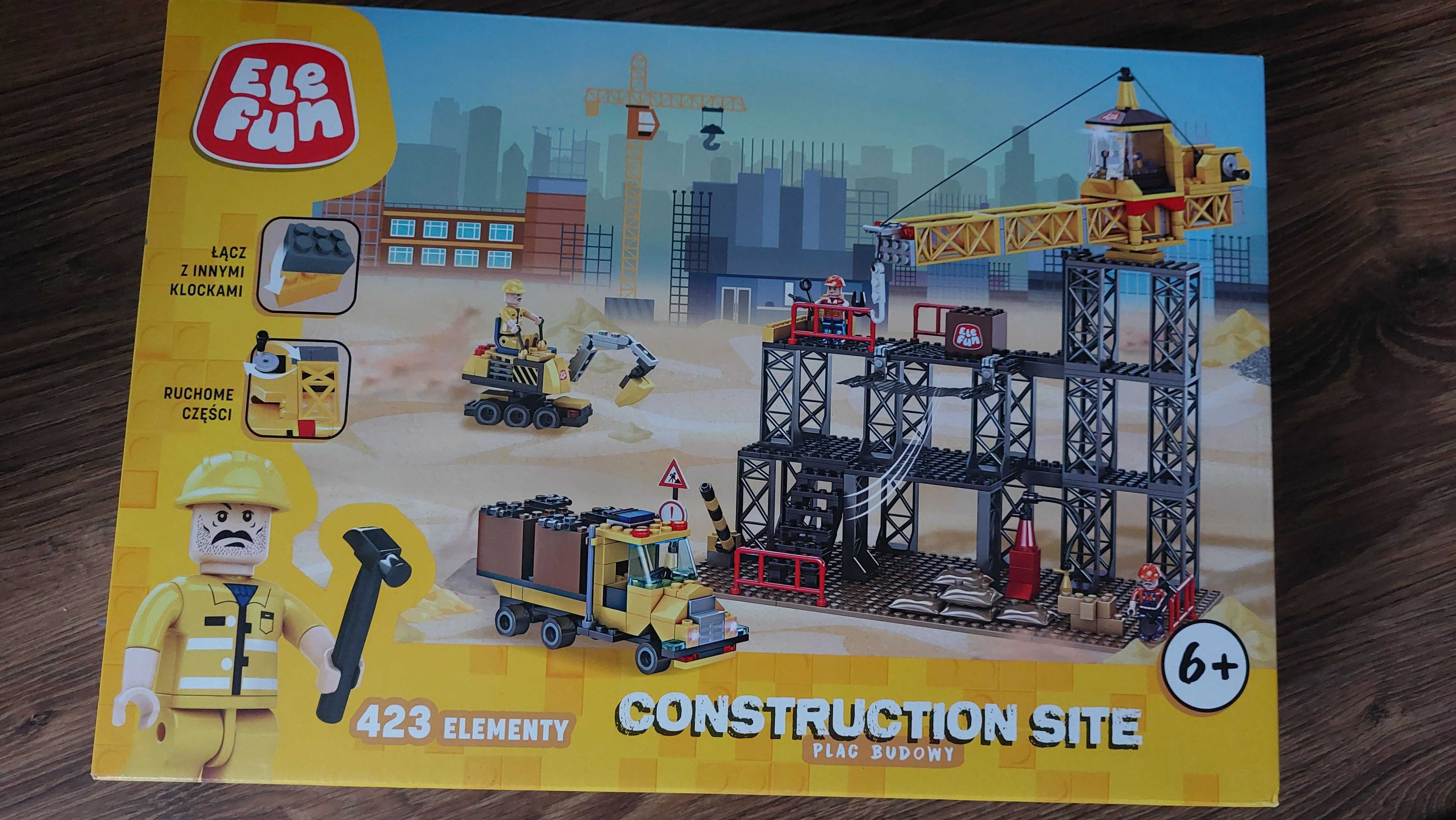 Mega zestaw klocki Lego plac budowy 423 elementy