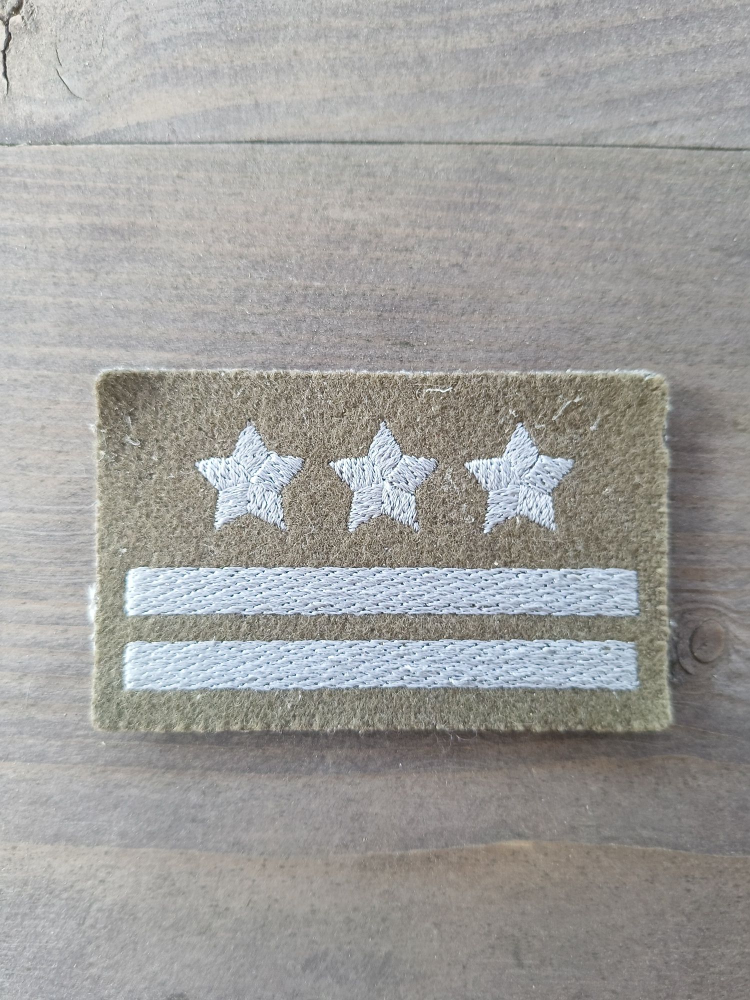 Naszywka 5x8cm stopień wojskowy oficera WL Wojska Polskiego SZRP
