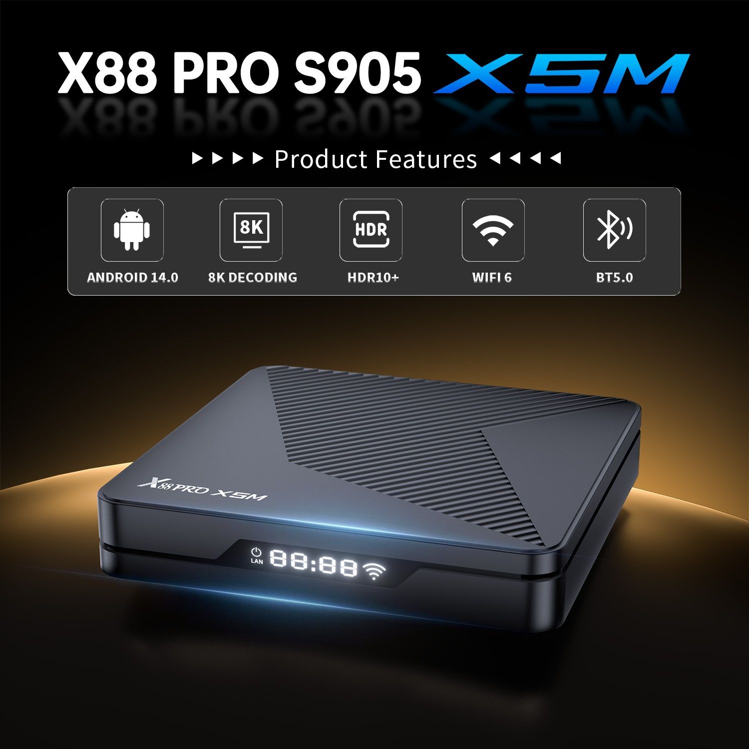 ТВ Приставки  X88 PRO X5M  Amlogic 905X5M  4/32Gb Android 14 та інші
L