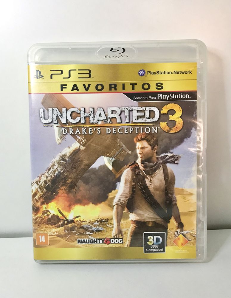 Uncharted 3 PS3 - gold edition (3D compativel)