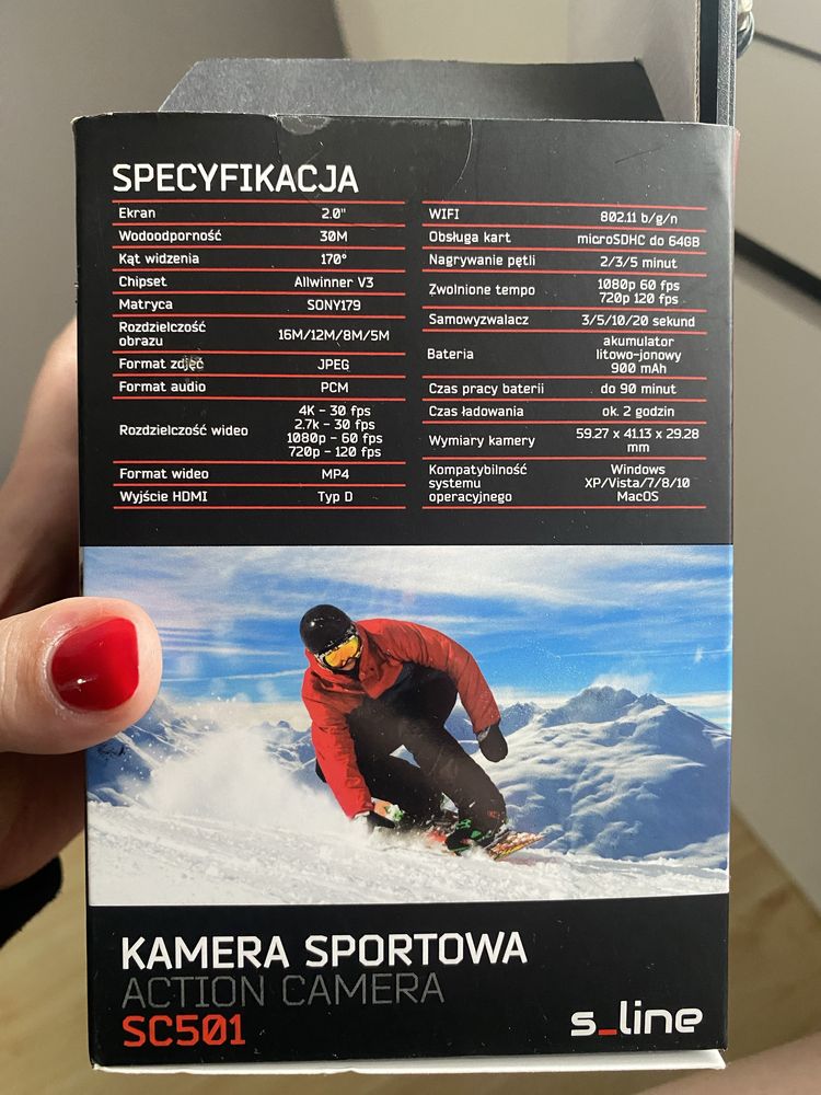 Kamera sportowa 4K Götze & Jensen s_line sc501