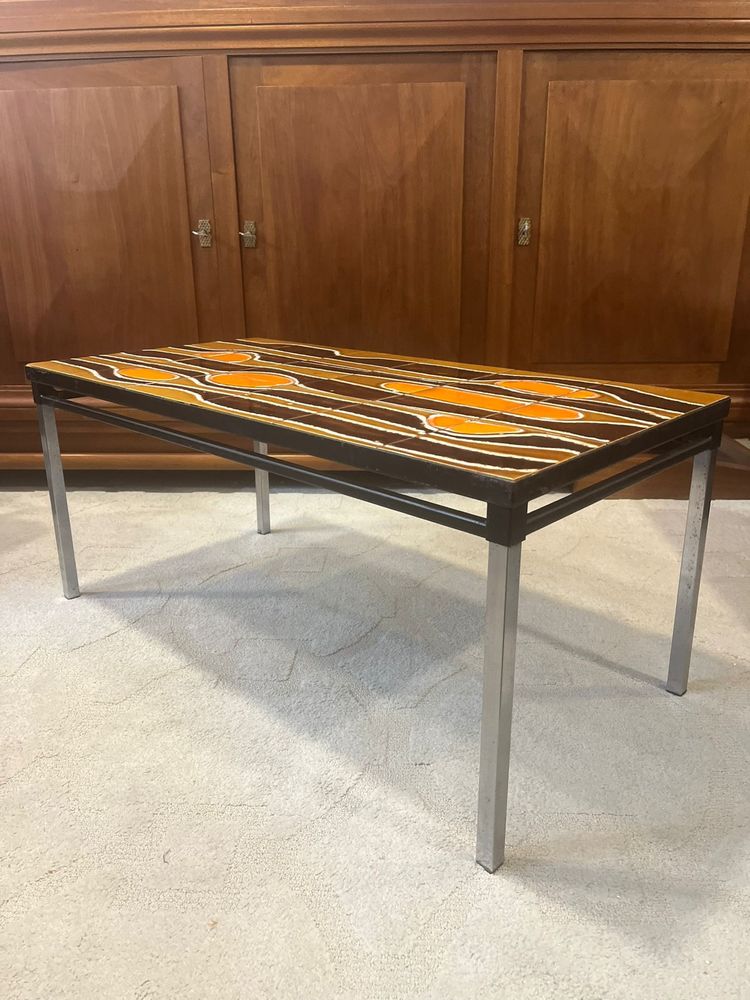 Mesa mid century em cerâmica