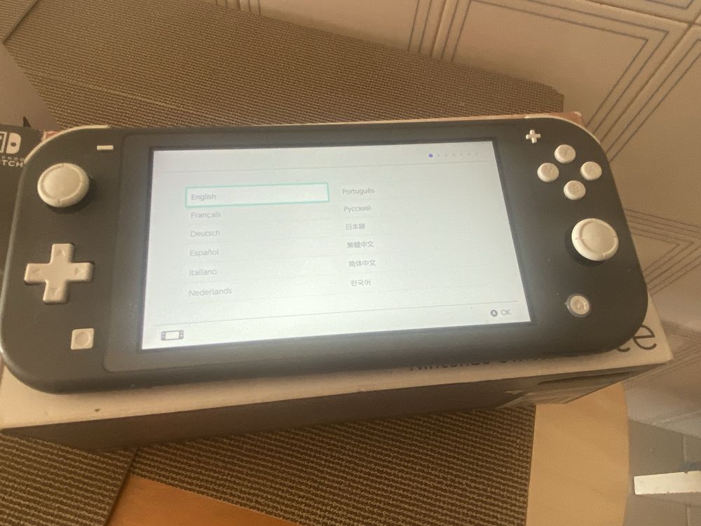 Nintendo switch lite C/Caixa e Carregador