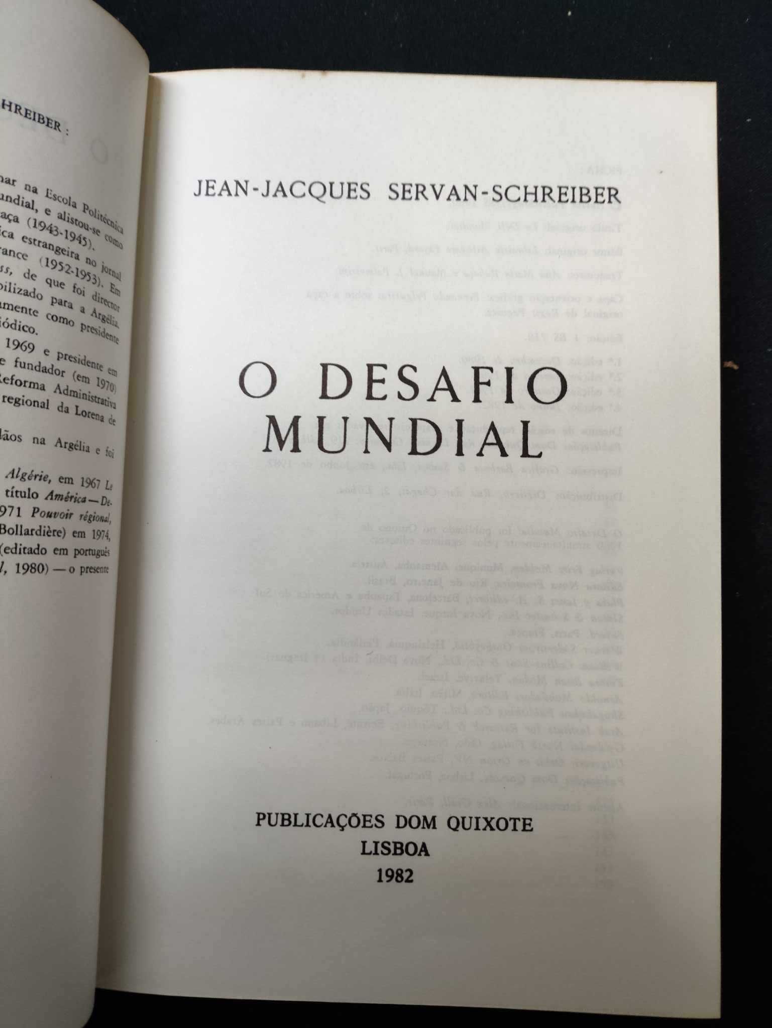 Colecção Bestsellers nº 1,2,3 desafio mundial, sa carneiro