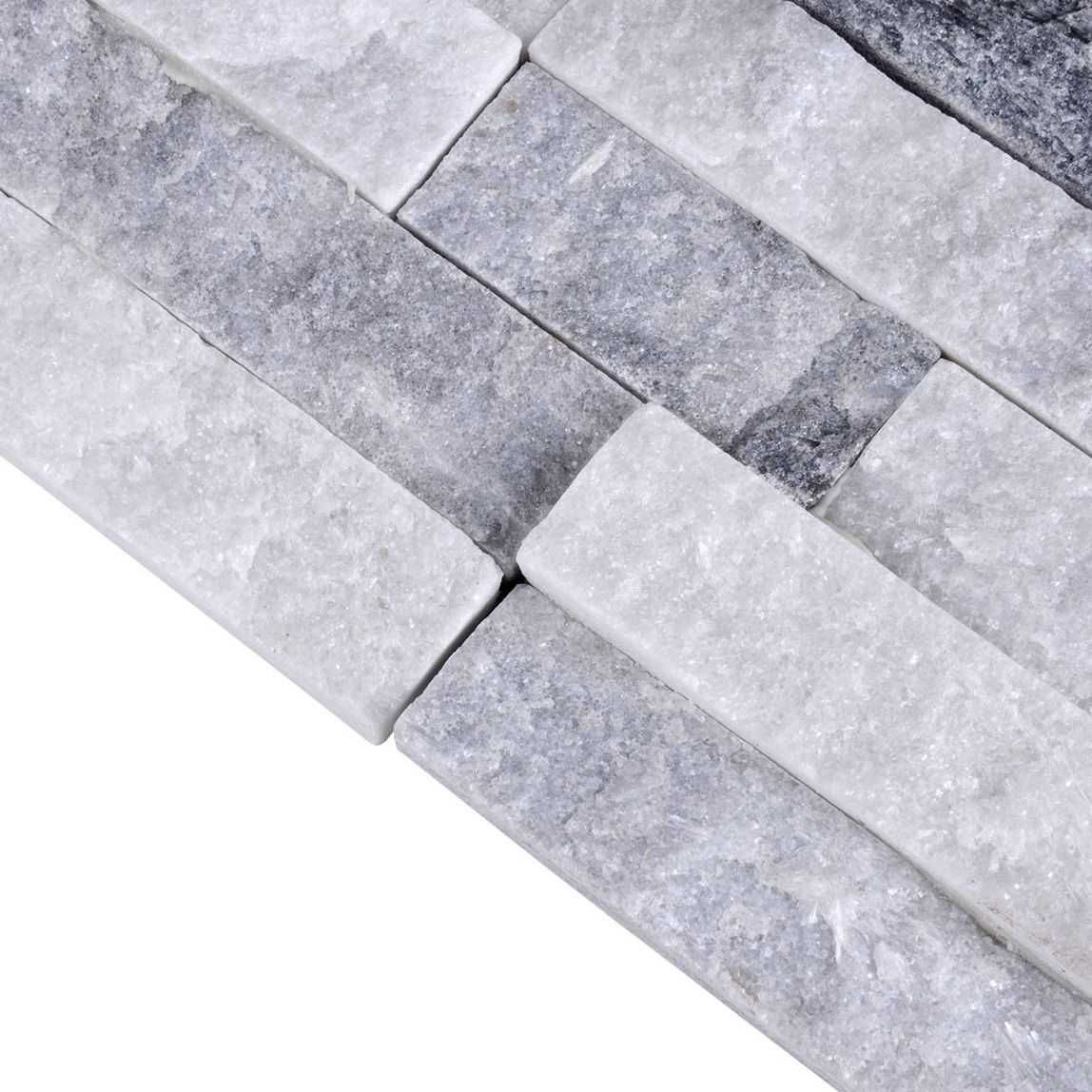 Panel ścienny Kwarcyt Stackstone Cloud Grey 10x36x0,8-1,3 cm