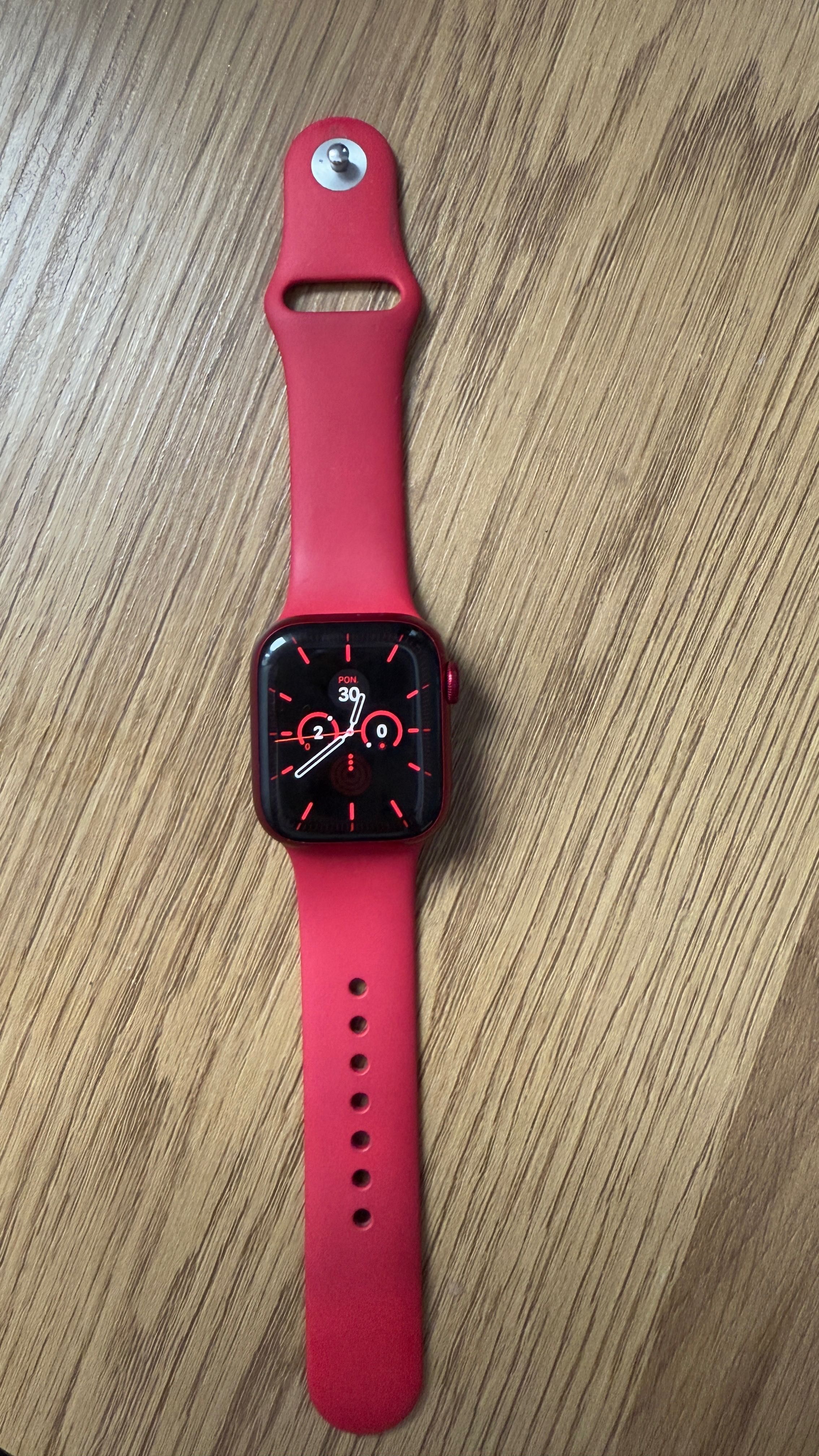 Apple watch series 7 41 mm czrwony gps + cellurel