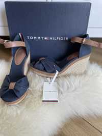 Tommy Hilfiger Elena espadryle koturny sandały 37 38