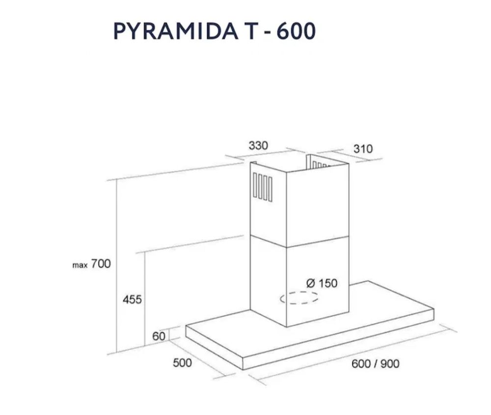 Продам витяжку Pyramida T600