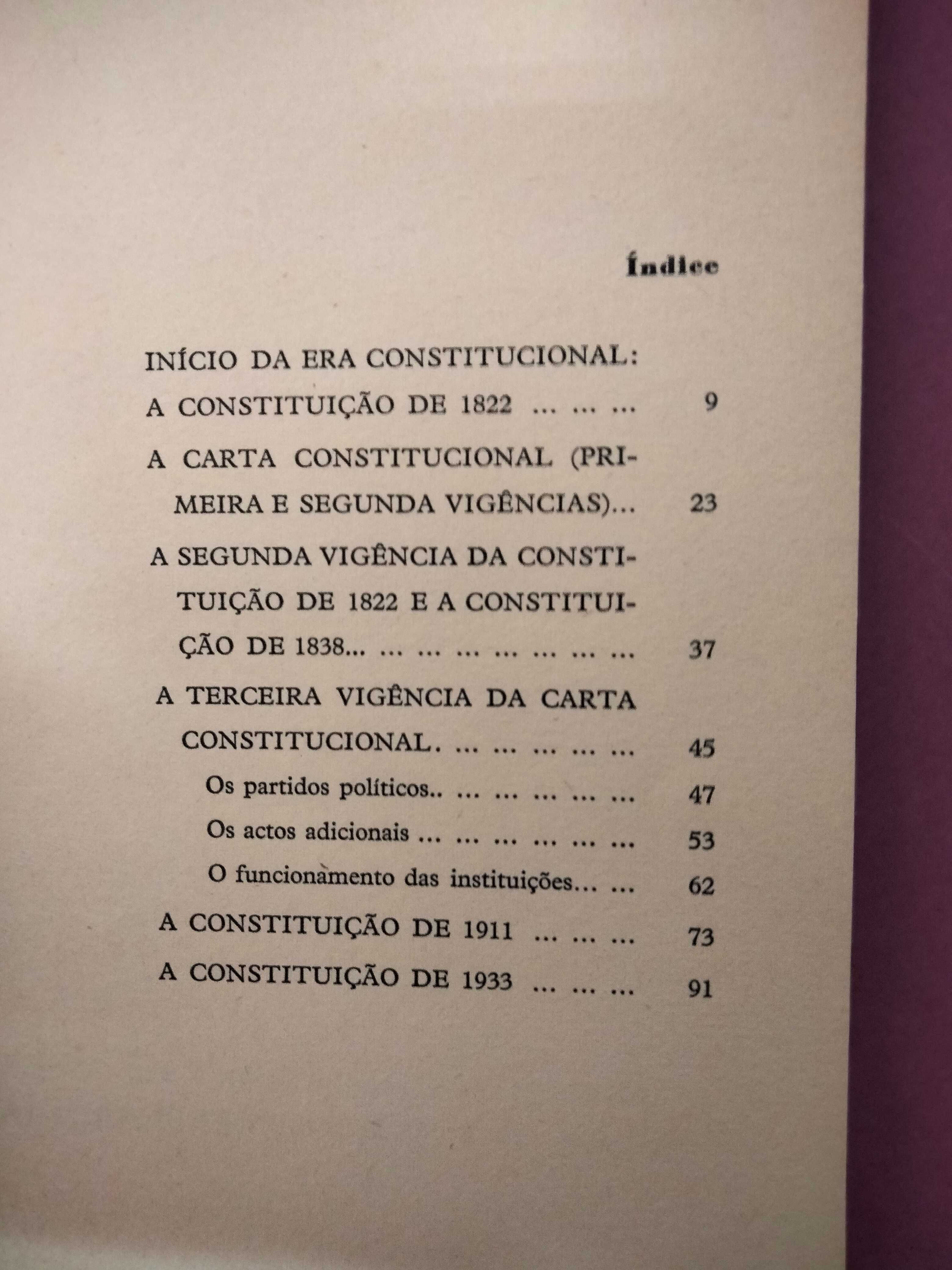 História Breve das Constituições Portuguesas - Marcello Caetano