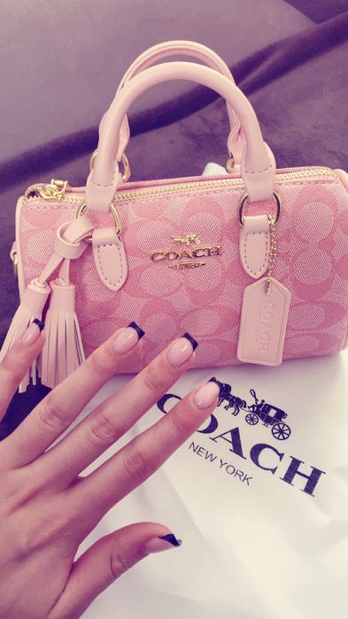 Жіноча сумка Coach crossbody pink