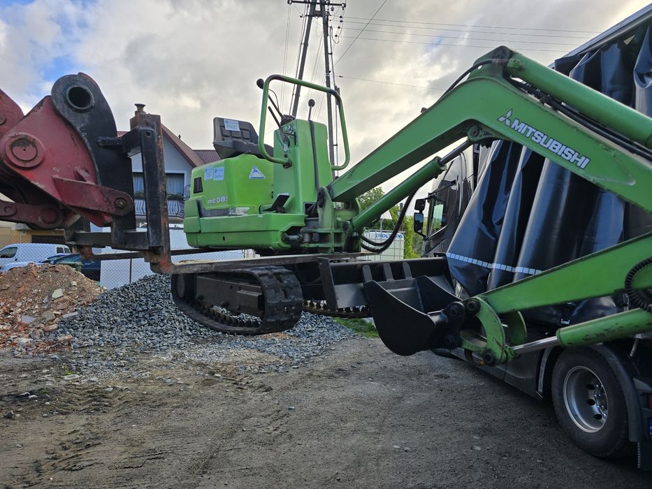 Minikoparke 800 kg Mitsubischi ME08b 1857 mth-2012 rok