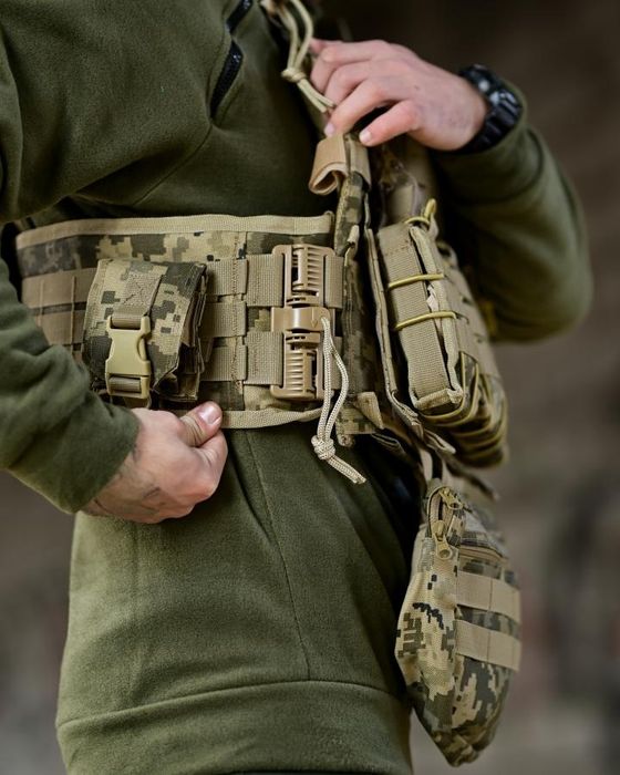 Піксель плитоноска з підсумками Sword Limit з напашником швидкий скид