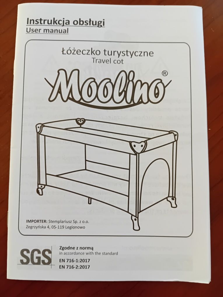 Łóżeczko turystyczne Moolino Fun