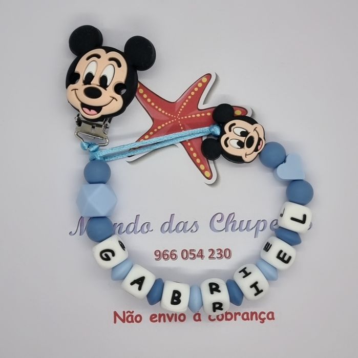 Prende xuxas silicone bebé chupeta