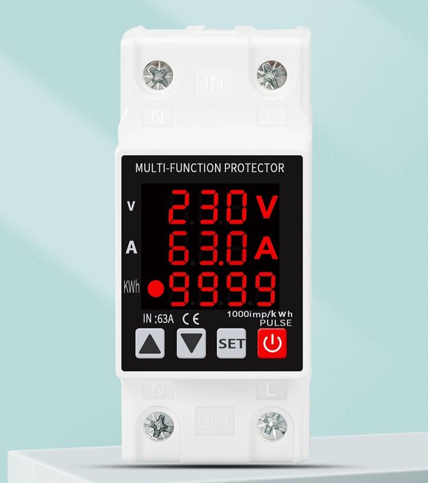 TONGOU TOWZS Реле защиты напяжения 63А, 230В, счётчик