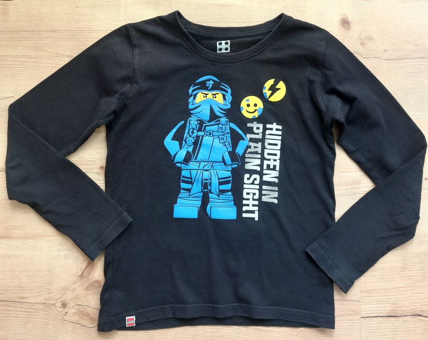 Koszulka bluzka dł rękaw 134 Ninjago Jay 
Stan jak i wymiary pokazuja