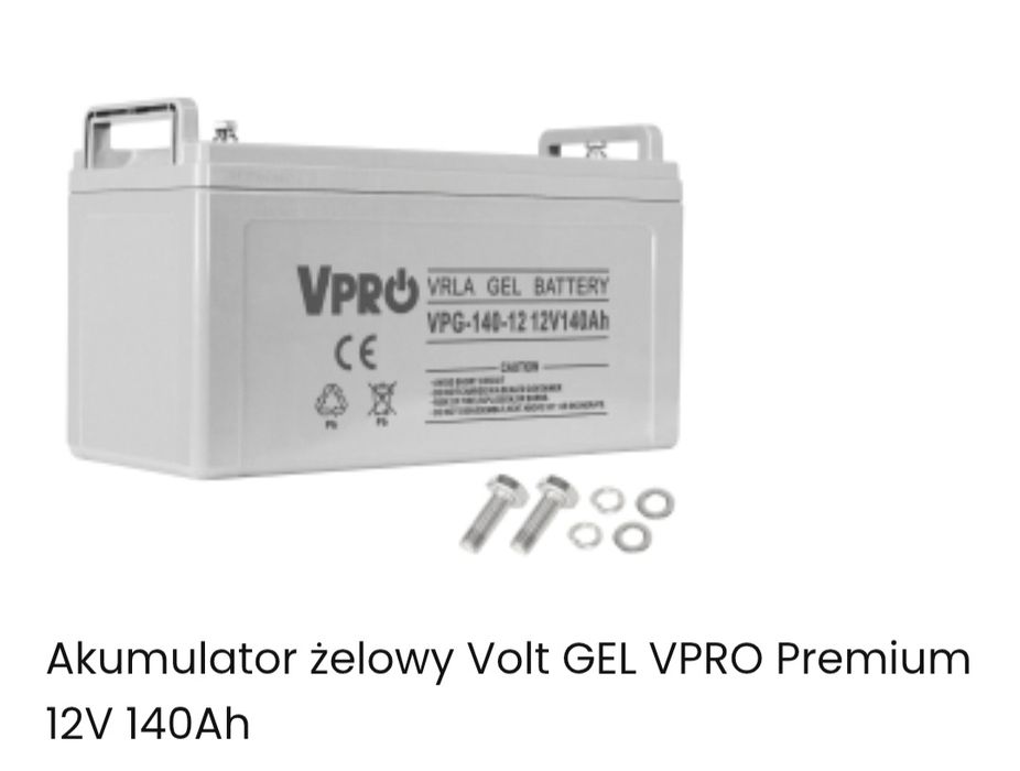Akumulator 140ah żel głębokiego rozładowania gwarancja
