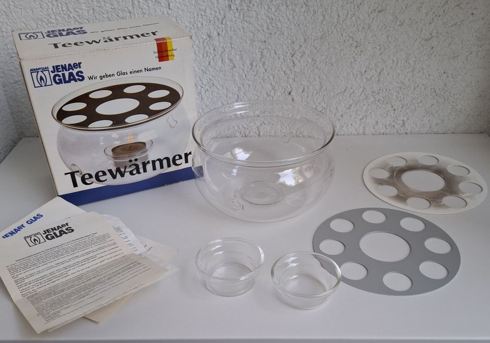 JANAer GLAS podgrzewacz szklany żaroodporny pod dzbanek