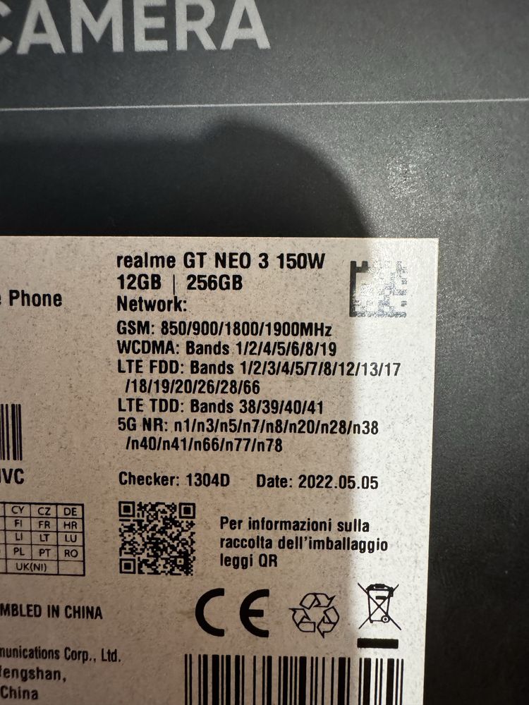 Realme gt neo 3 150w