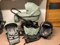 Wózek BEBETTO LUCA PRO 2w1 / 3w1 / 4w1 baza Isofix Eko Skóra