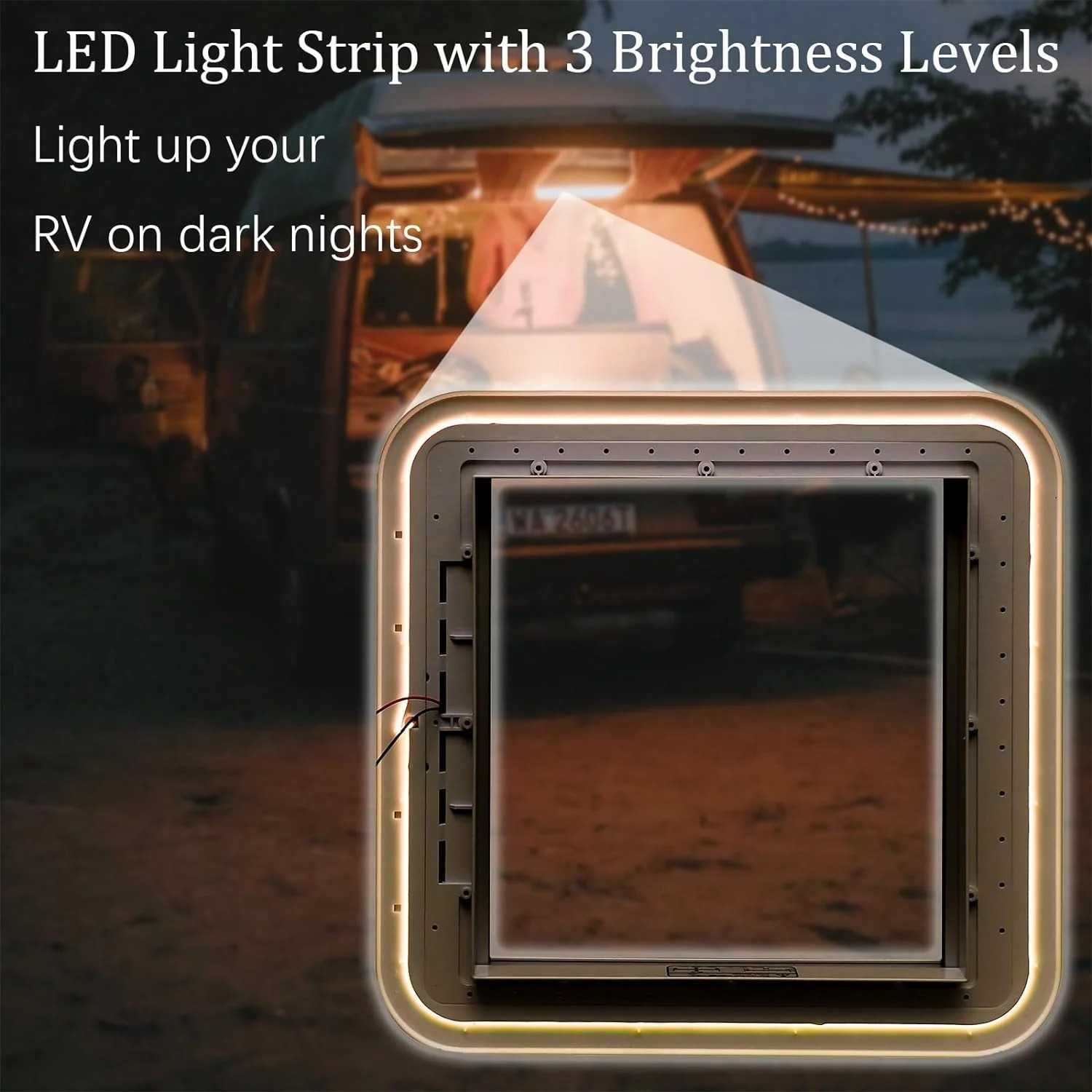 Clarabóia Carbest (40×40)(LED!) (Autocaravana / Campervan)