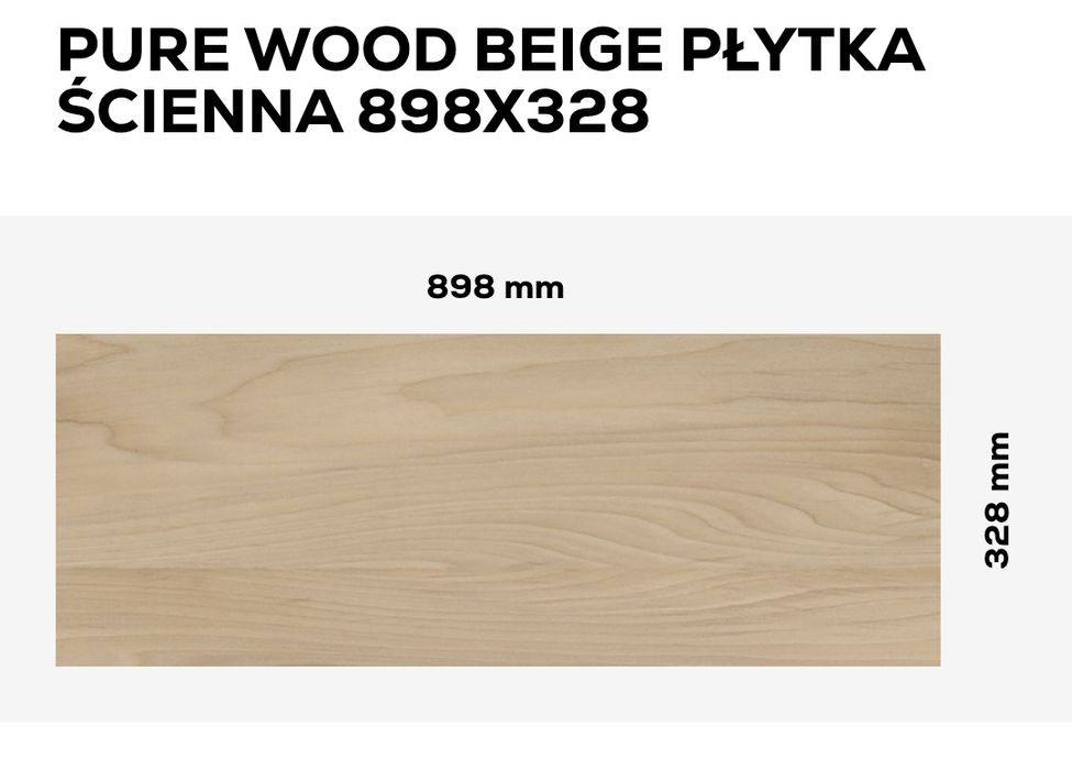 Glazura Pure Wood Beige Tubądzin