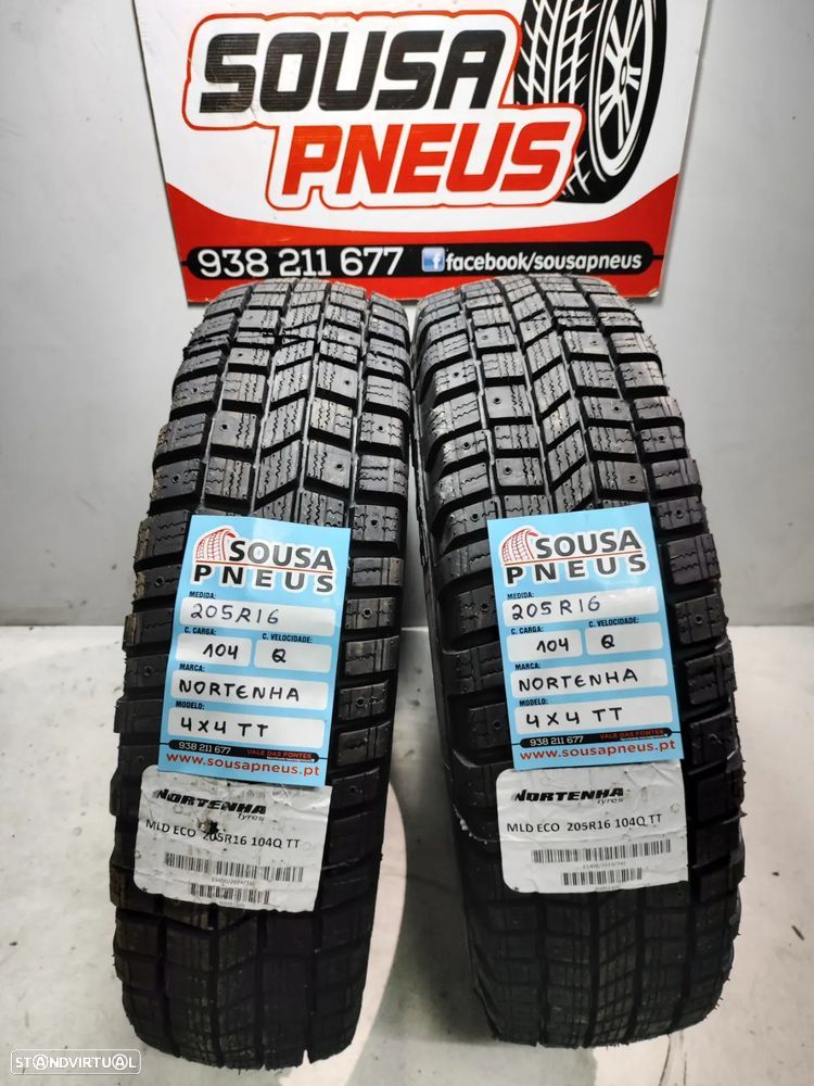 2 pneus semi novos nortenha 205 r18 - oferta dos portes