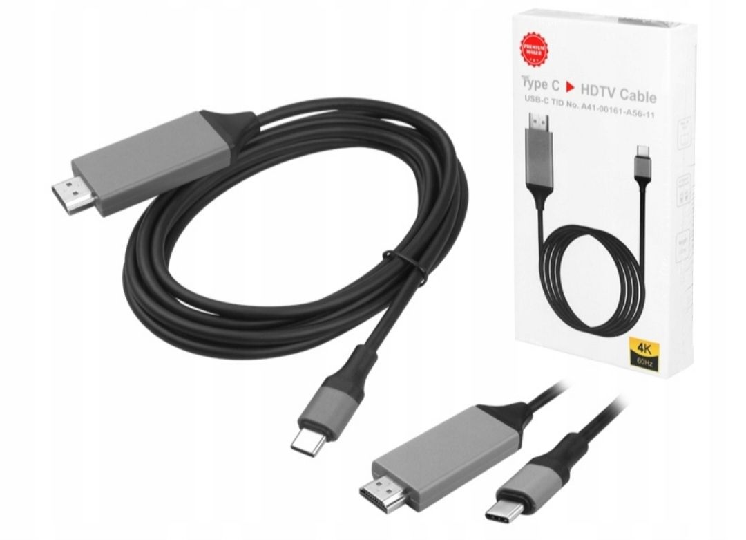 Kabel HDMI MHL CB-5154K na USB-C czerwony 2 m