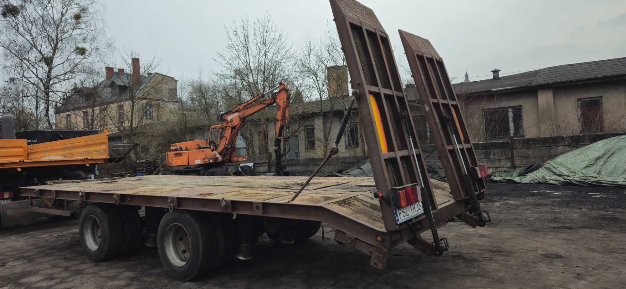 Przyczepa nisko podwozie Tandem