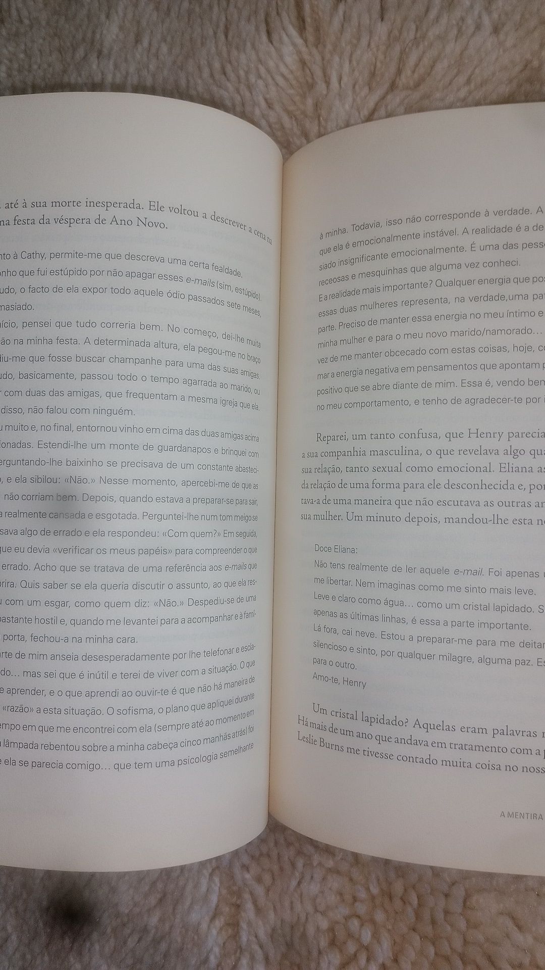 Livro " A mentira "