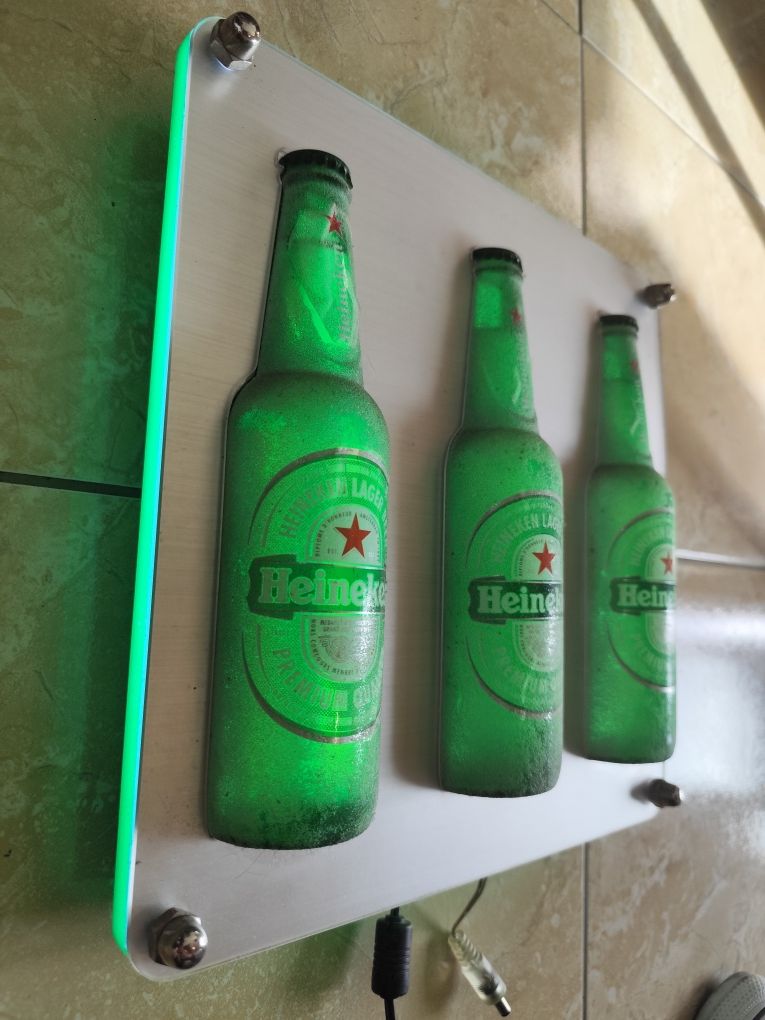 Led luminoso Heineken c/gelo