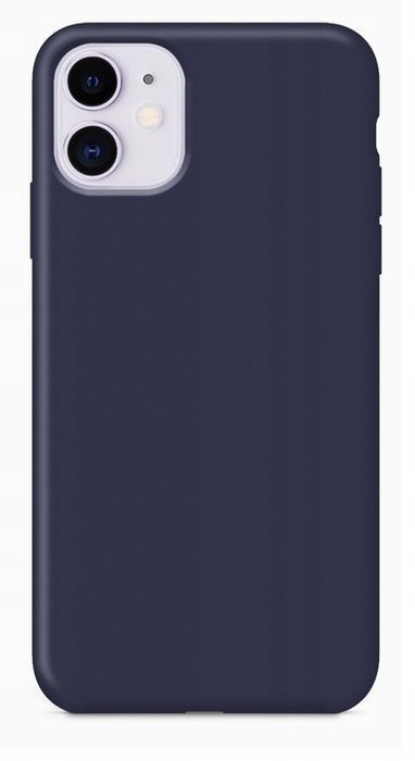 Etui Silikonowe Matowe Iphone 11 Ciemnoniebieskie