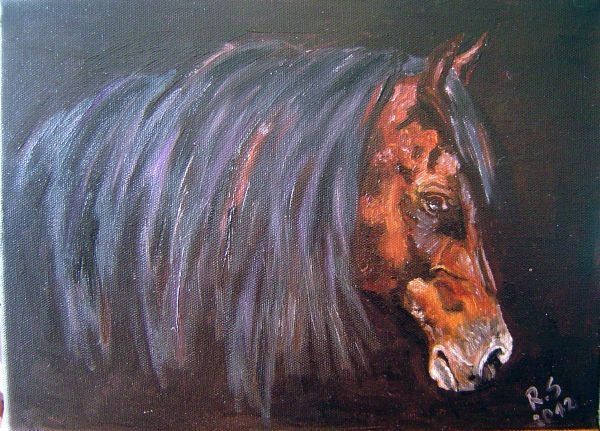 Obraz olejny "Głowa konia"