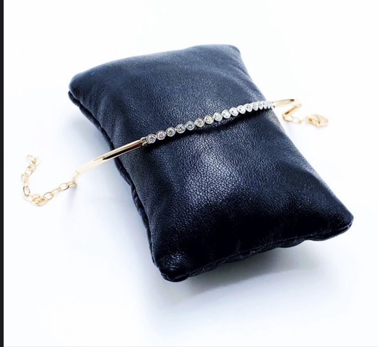 Суперовый золотой браслет с натуральными бриллиантами 0,6 ct