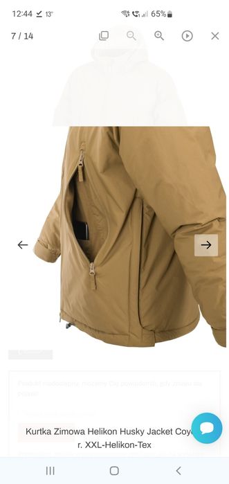 Kurtka Zimowa Helikon Husky Coyote
r. XXL