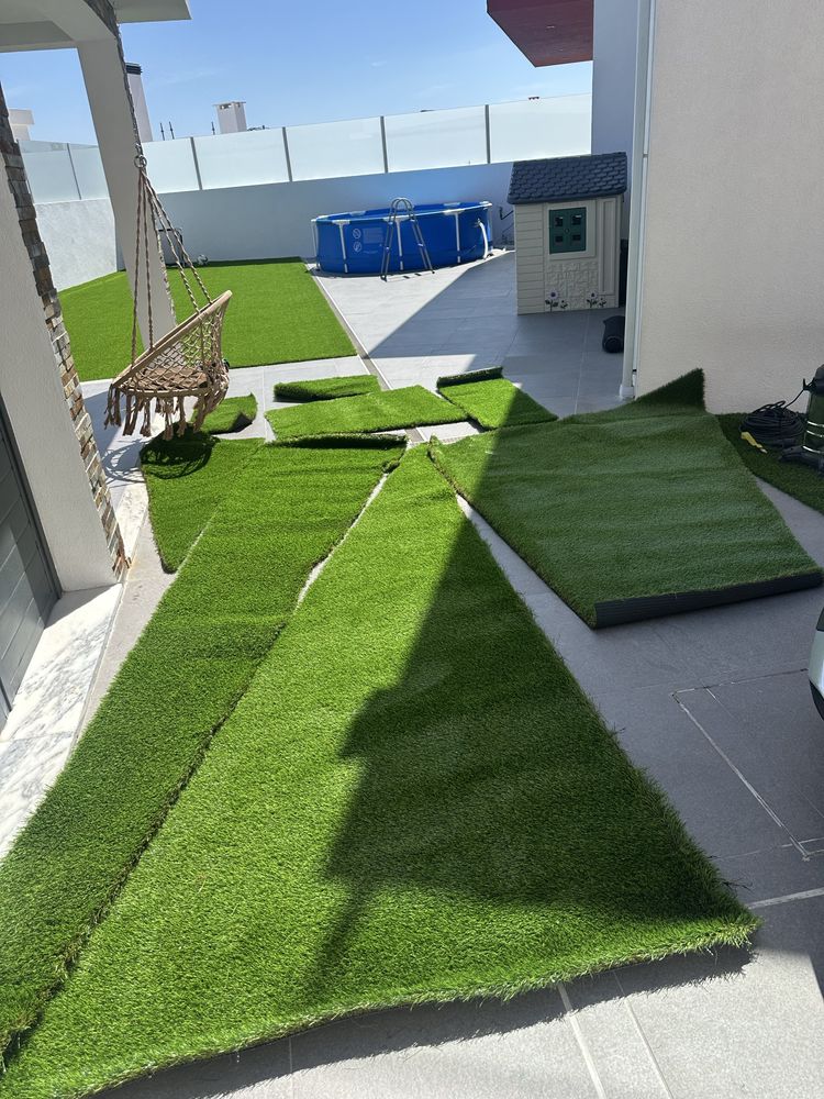 Recortes de relva artificial Premium