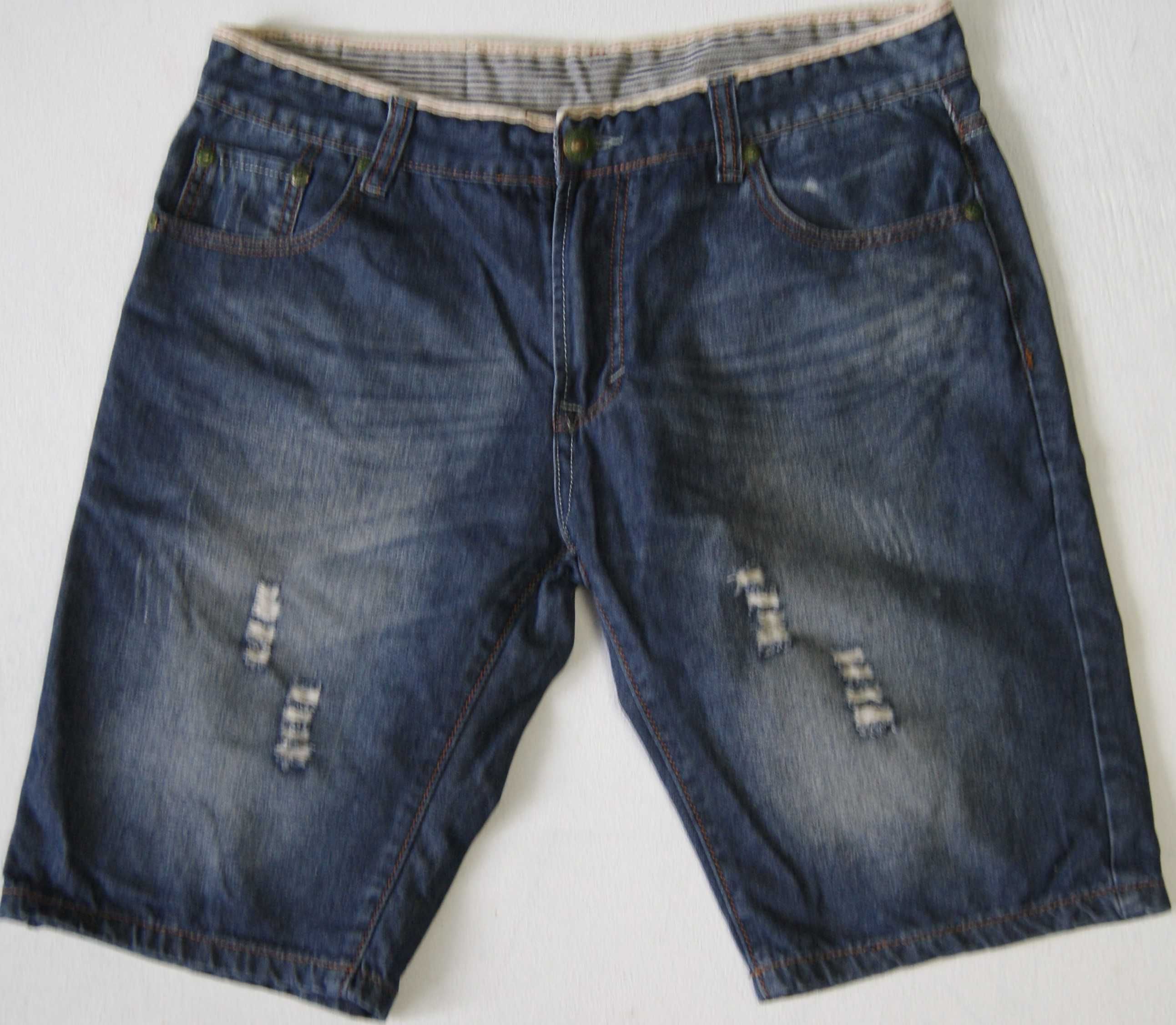 spodenki męskie jeans 36 XXL  pas 90 jak nowe