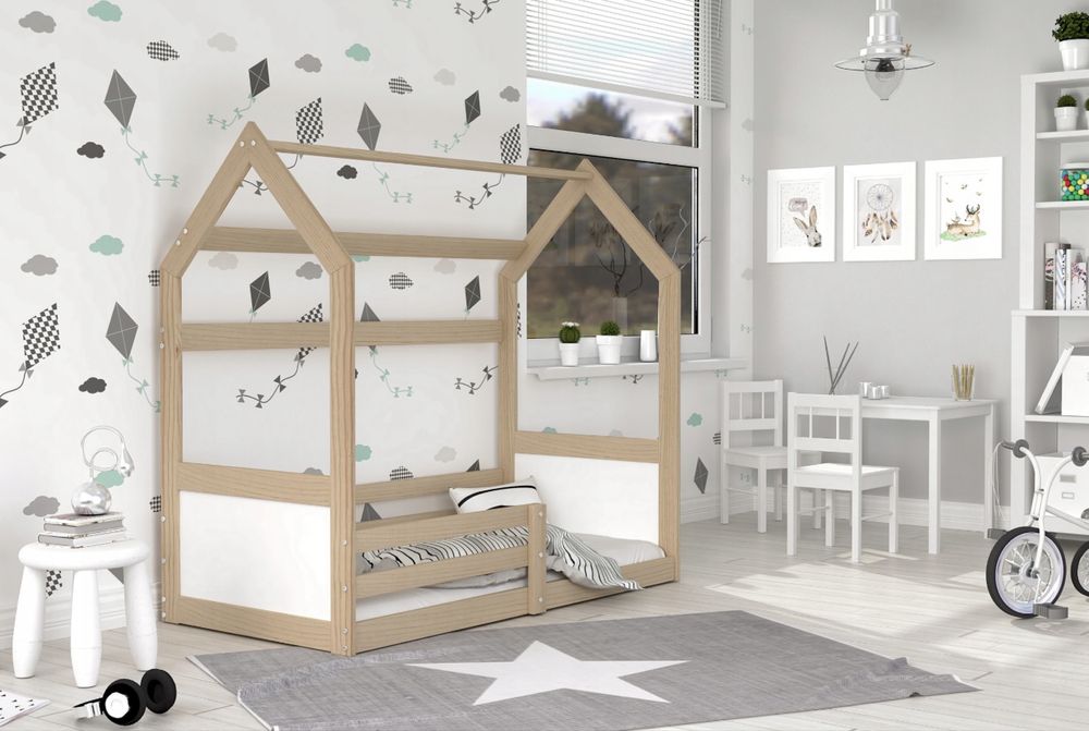 Drewniane łóżko- domek 190/80cm