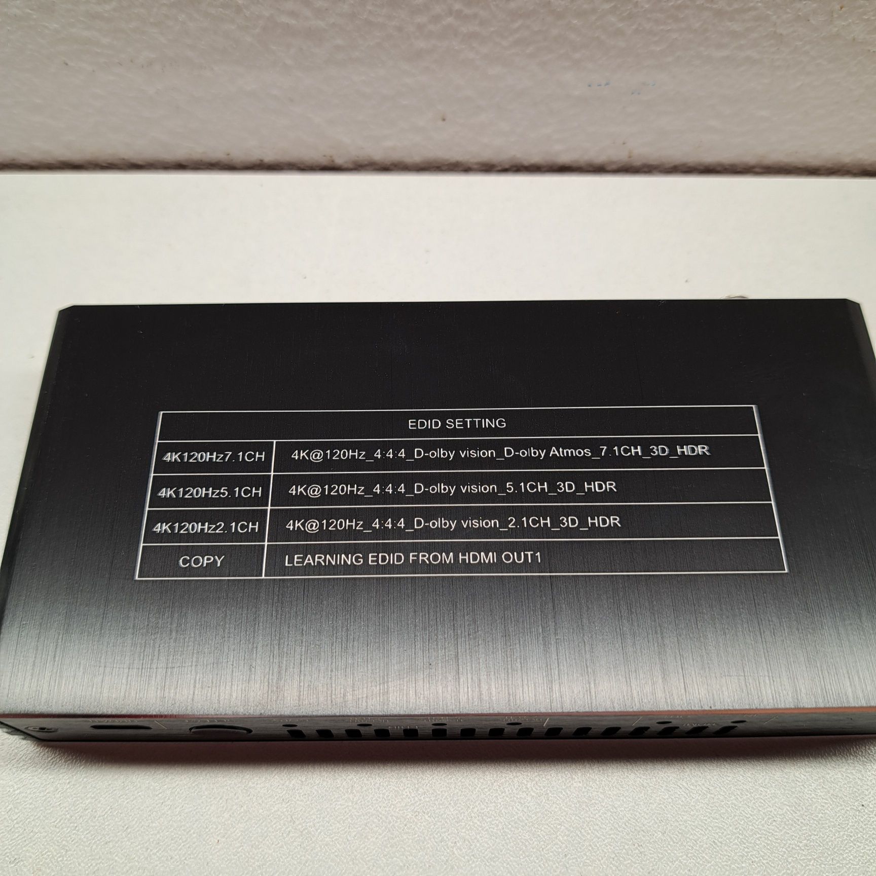 EZCOO Ekstraktor audio HDMI 4K 120Hz 8K 7.1/5.1/2.1ch EDID Switch Atmo
