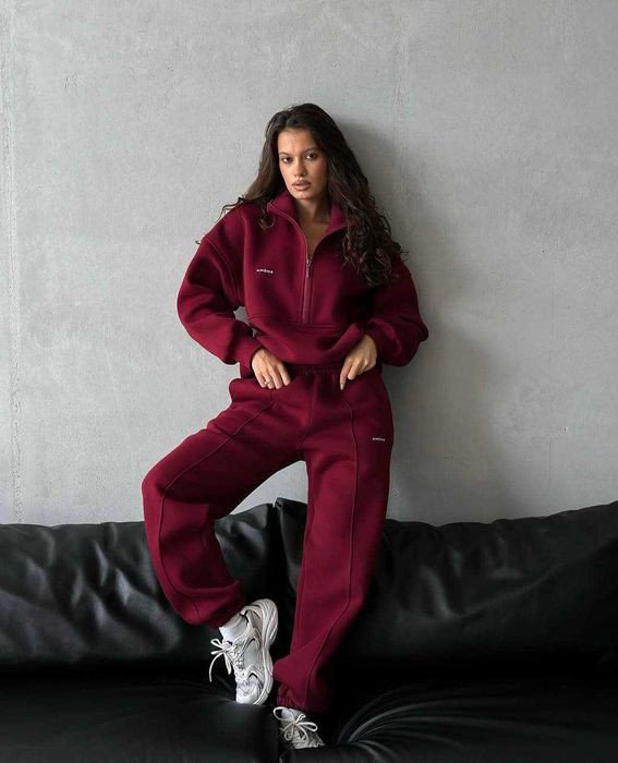 Теплий жіночий костюм на флісі в різних кольорах