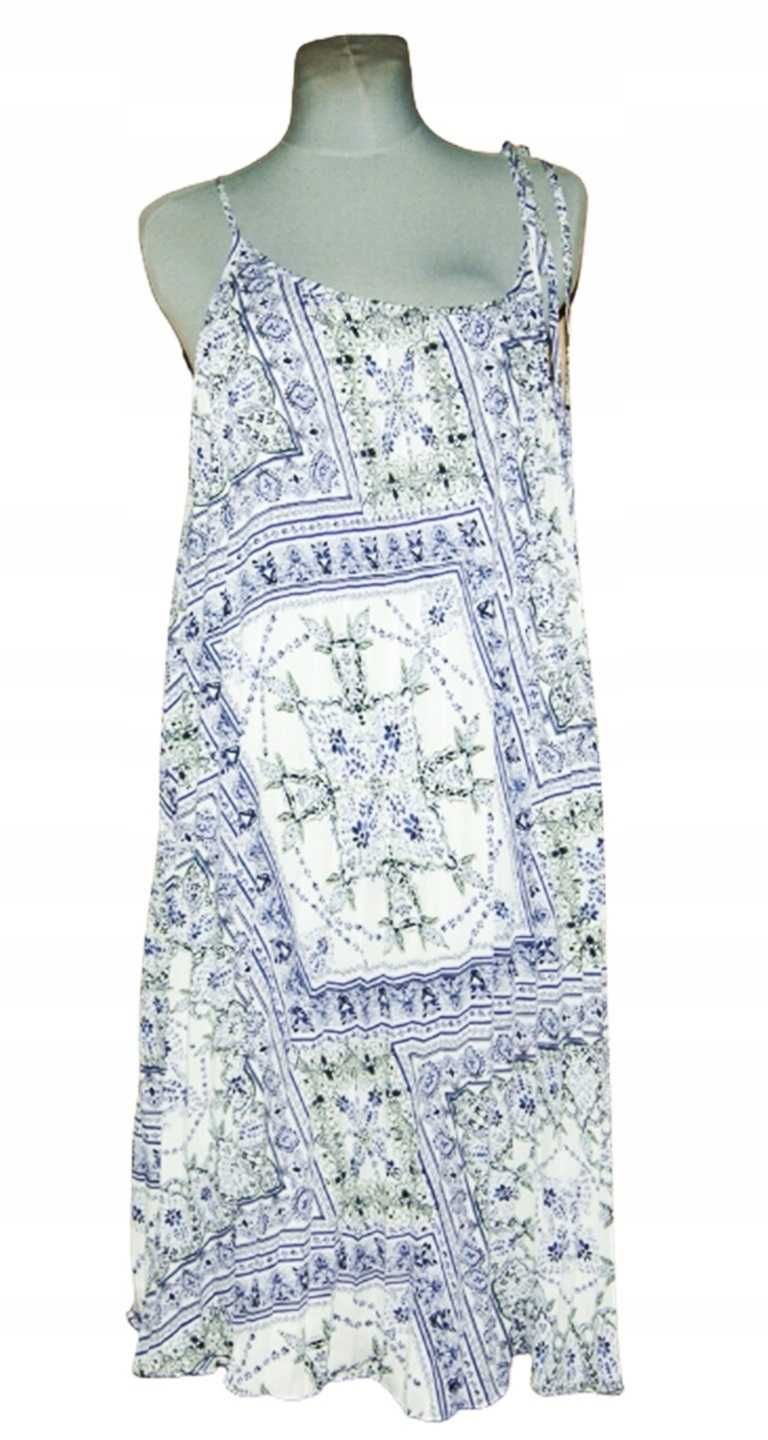 H&M plisowana rozkloszowana sukienka rozmiar XL | 188G