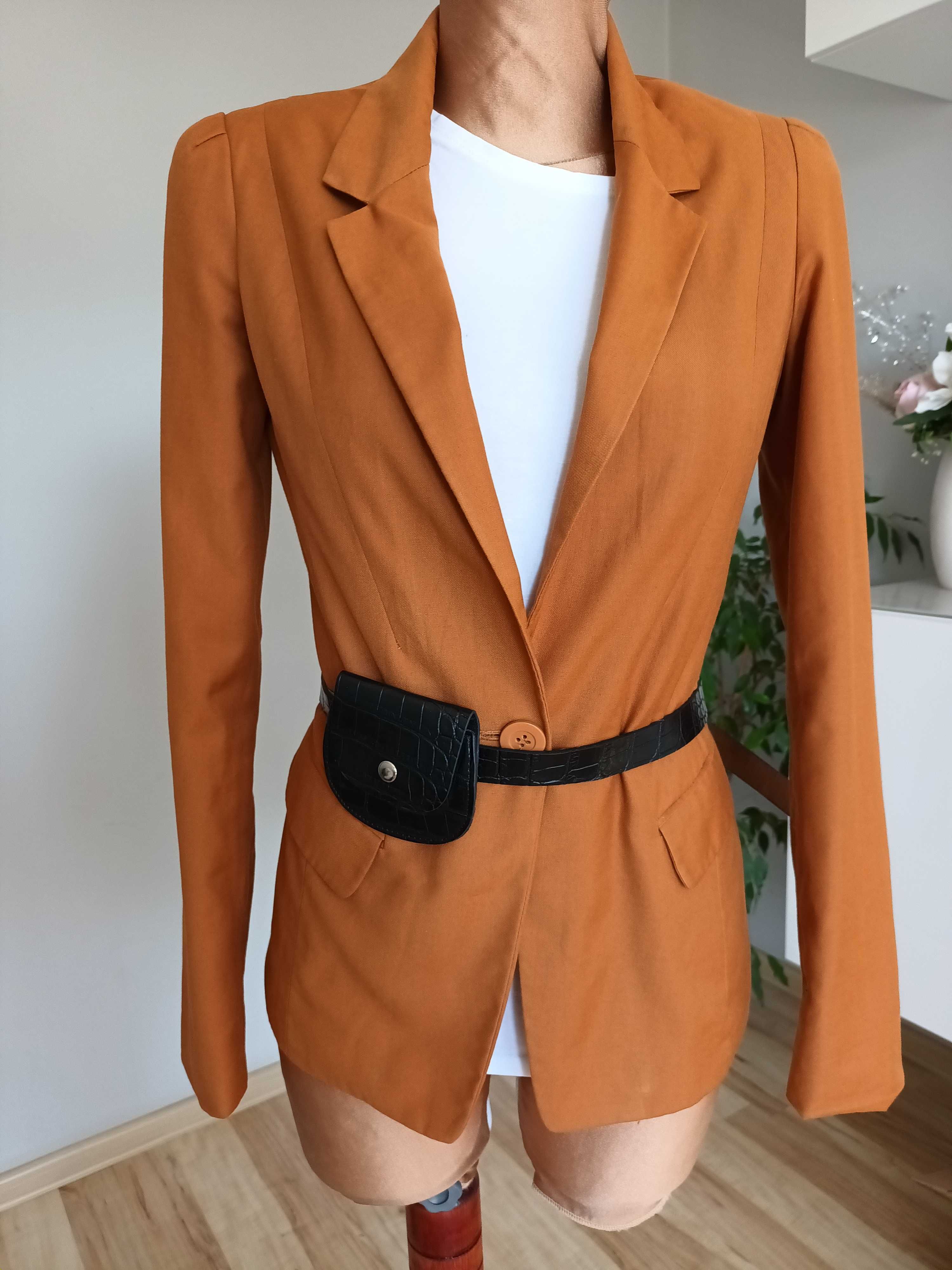 Marynarka camel Bershka S 36