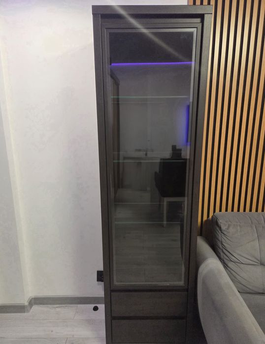 Witryna szklana wenge